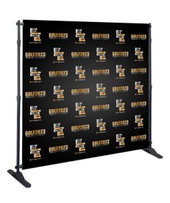 Step-and-Repeat Backdrop Display