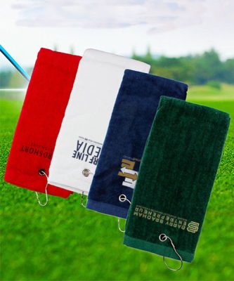 Sports Golf Towel With Clip Hook
